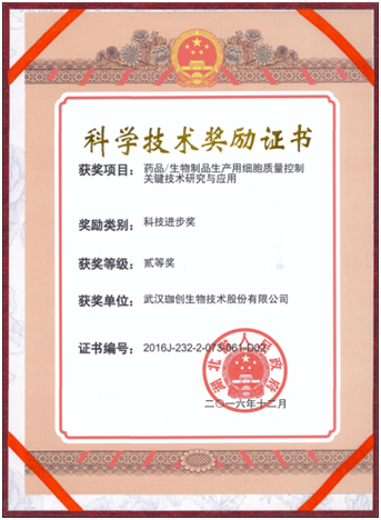 科學(xué)技術(shù)獎勵證書